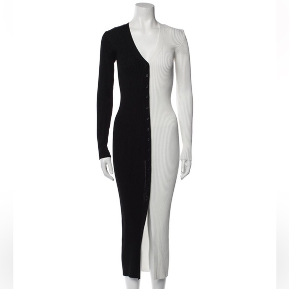 Staud Ribbed Sweater dress